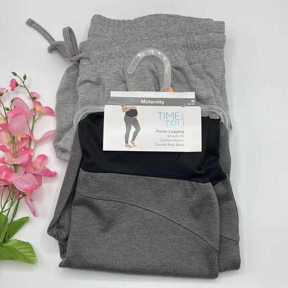 Women’s Maternity Jeggings & Joggers Pants Bundle 2-Piece Size M - Picture 1 of 12
